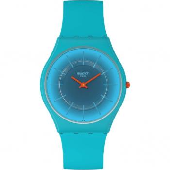 Swatch Reloj Radiantly Teal - Color azul, correa de silicona