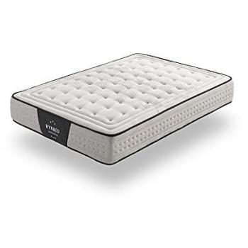 Colchón de Muelles Ensacados Hybrid Exclusive 135x200 cm - Firmeza Media-Alta, Altura 30 cm, Acolchado Viscotechnology + Supersoft