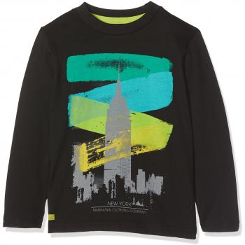Bóboli 504054, Camiseta de Manga Larga para Niños, Negro, 140