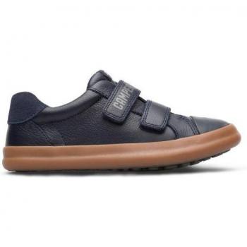 CAMPER Pursuit Sneakers for Girls - Blue, Smooth Leather, Size 25 and Size 8