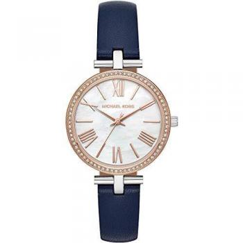 Michael Kors Reloj Analógico para Mujer de Cuarzo con Correa en Cuero MK2833