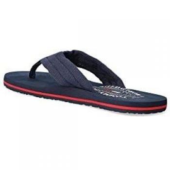 Tommy Jeans Mens Beach Sandal, Chanclas Hombre, Azul Marino Crepúsculo, 45 EU