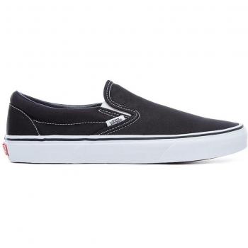 Vans Classic Slip-On Unisex Negras en Lona Elásticas