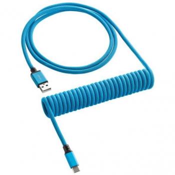 CableMod Classic Coiled USB-C to USB-A Keyboard Cable - Spectrum Blue, 150cm
