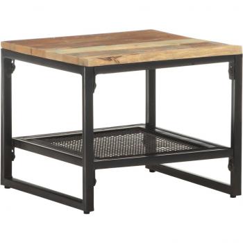 Reclaimed Wood Side Table 15.7x15.7x13.8