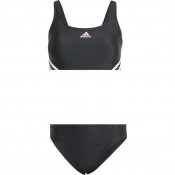 Bikini de natación adidas 3s sporty mujer, tipo: bikini, características: diseño deportivo, tirantes ajustables, estampado de tres bandas en los laterales, tejido resistente al cloro, secado rápido y comodidad para el