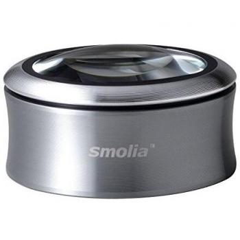 Lupa de lectura LED 3x Smolia XC, Ø 69 mm, color gris