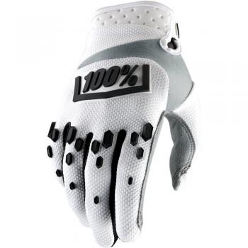 100% Airmatic Guante de montaña Unisex, Color Blanco/Negro