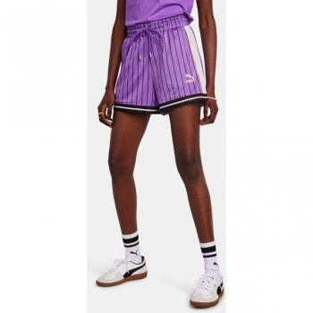 Pantalón Corto Puma T7 para Mujer - Multicolor, Talla M, Púrpura
