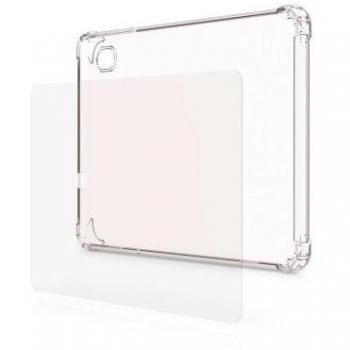 SPC Gravity 4 Protection Pack - Funda Silicona Transparente + Cristal Templado para SPC Gravity 4 (10,35”) con Esquinas reforzadas, extrarresistente y Ligera