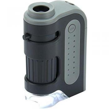 Microscopio Portátil Carson MicroBrite Plus con Ampliación de 60x-120x e Iluminación LED Integrada
