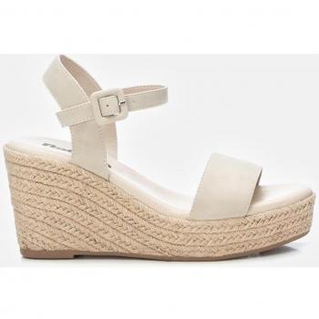 Sandalia de cuña Refresh 171964 Taupe con hebilla