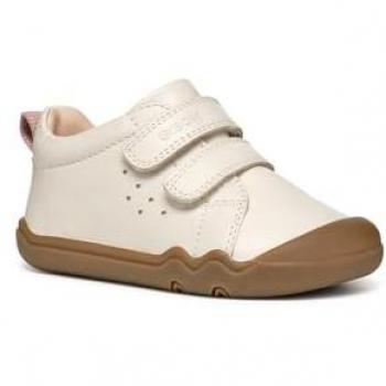 Zapatillas Barefoot para Bebés Geox Steppieup en Marfil Claro, Talla 21