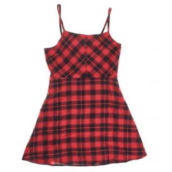Vestido de Cuadros para Niñas con Tirantes - GAP Teen 501733