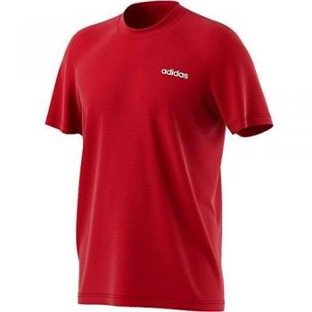 adidas M D2m Ca Pl tee Camiseta de Manga Corta, Hombre, Scarlet/White
