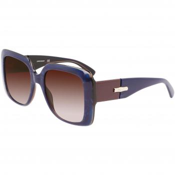 Longchamp Unisex Adult Sports Sunglasses - Model 713s Blue Stone/Brown Dark Blue/CAT2