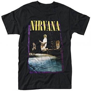 Nirvana Stage Jump T-Shirt Black S