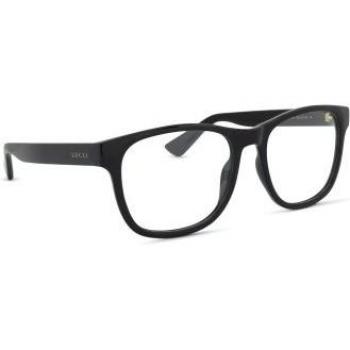 Gucci GG1344O 005 Unisex Square Black Prescription Glasses with Online Try-On