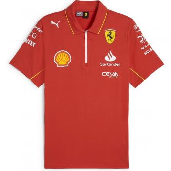 Puma Scuderia Ferrari 2024 Team Polo Shirt (Red) - Male - Size: Medium Adults