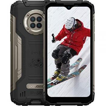 DOOGEE S96 Pro 8GB RAM + 128GB ROM Movil Libre, Cámara Cuádruple 48MP, Visión Nocturna + Frontal 16MP, 6350mAh Smartphone 4G, Android 10, 6.22 Inch, NFC, GPS, IP68 IP69K Móvil Resistente, Negro