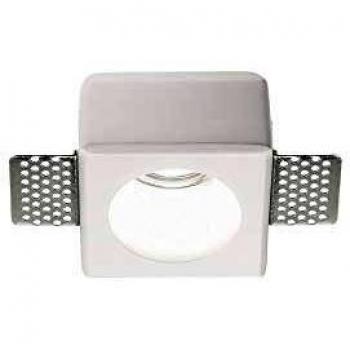 Lámpara Empotrable de Yeso Interior Samba 1 Luz Blanca GU10 D55