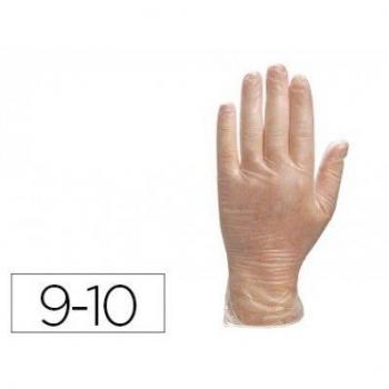 Delta plus guantes sinteticos - Guante vinilo natural aql 1,5 talla 9/9,5 100u