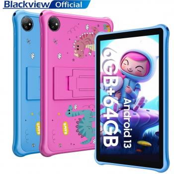 Blackview Tab 30 Kids - Tablet Android 13 de 10.1 pulgadas, 2GB RAM, 64GB almacenamiento, WiFi, color Rosa