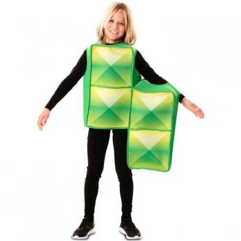 Disfraz de Tetris Verde para niños