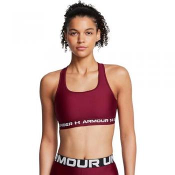 Under Armour Crossback Mid Support Sports Bra - Cardinal Red - Women's Size S