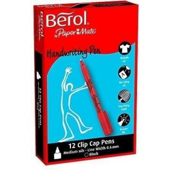 Paper Mate Berol Handwriting Pen - Paquete de 12 bolígrafos de tinta gel, negro