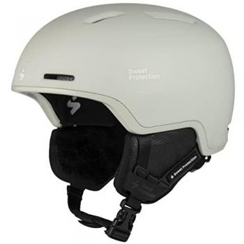 Casco de esquí y snowboard Sweet Protection Looper blanco crema L-XL, ajustable, con ventilación y compatible con audio