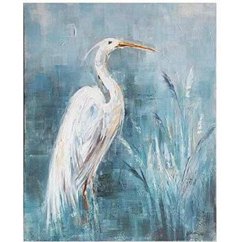 BigBuy Home S0111495 Cuadro Óleo, Pájaro, 80 x 4 cm