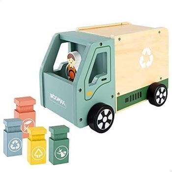 ColorBaby WOOMAX 49339 - Woomax-camión de la Basura de Madera +18m