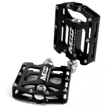 MSC Bikes MSC Lightflat - Pedales para Plataforma de Ciclismo, Color Negro