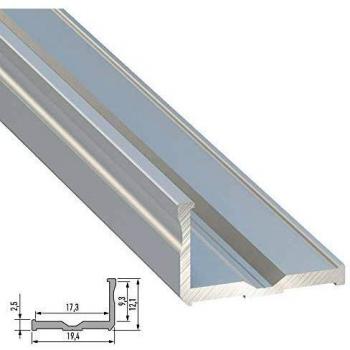 Greenice | Perfíl Aluminio Tipo E 2,02M | Bruto