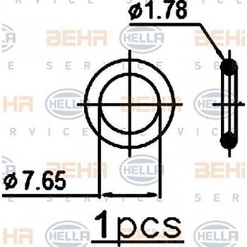 BEHR HELLA SERVICE 8FC 351 343-484 Condensador, aire acondicionado