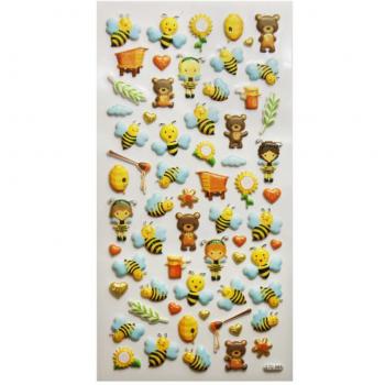Pegatinas Tweeny Foamy Miel Multicolor Global Gift