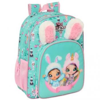 Mochila Escolar Infantil Adaptable a Carro Nanana Bunny 32x38x12 cm