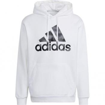 Sudadera con capucha Adidas Essentials Camo para hombre en color blanco