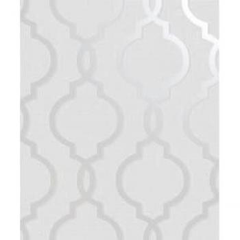 Holden Decor Laticia Silver Geometric Glitter Wallpaper - 10.05m x 53cm