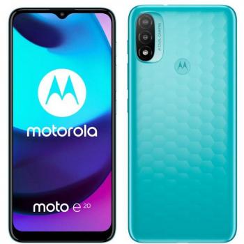 Motorola Moto E20 Smartphone Azul Libre 2GB RAM 32GB Memoria Dual SIM 6.5 HD+ Max Vision