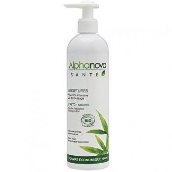Leche de masaje Anti estrias Alphanova 400 ml.