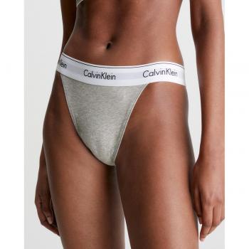 Tanga Calvin Klein Modern Cotton gris blanco - M
