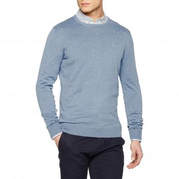 Tom Tailor (NOS) 1009026 suéter, Azul (Clouds Heaven Blue M 11283), Large para Hombre