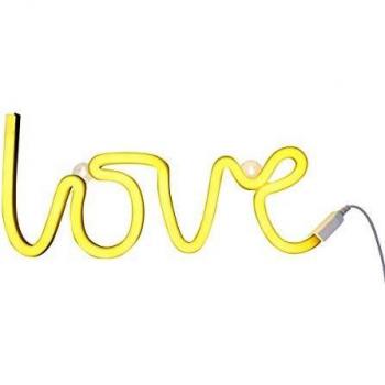 A Little Lovely Company Love - Luces de neón, color amarillo