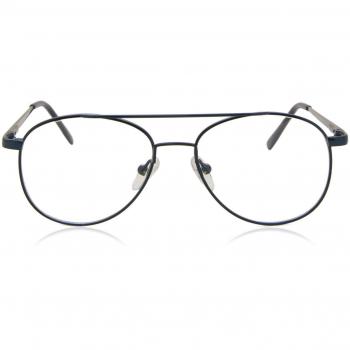 Pilot Full Rim Metal Kids' Prescription Glasses - Blue - Size 47 - Blue Light Block Available - SmartBuy Kids