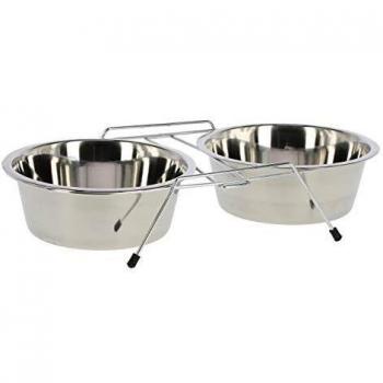 Comedero doble incl. 2 comederos de 450 ml