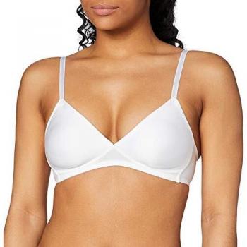 Triumph Soft Sensation Wireless Bra for Women, Size 90B, White