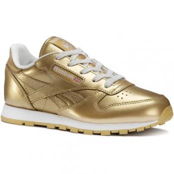 Reebok Classic Leather Metallic, Zapatillas de Running Niñas, Dorado