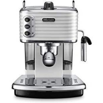 DeLonghi Scultura Cafetera de espresso manual, Independiente, 1.4 L, 15 bares, acero inoxidable, gris